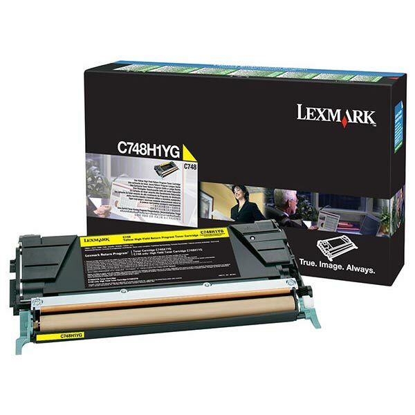 Lexmark High Yield Yellow Return Program Toner Cartridge for US Government (10000 Yield) (For Use in Model C748 Only) (TAA Compliant Version of C748H1YG)