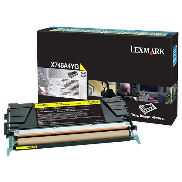 Lexmark Yellow Return Program Toner Cartridge for US Government (7000 Yield) (TAA Compliant Version of X746A1YG)