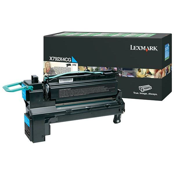 Lexmark Extra High Yield Cyan Return Program Toner Cartridge for US Government (20000 Yield) (TAA Compliant Version of X792X1CG) (For Use in Model X792)