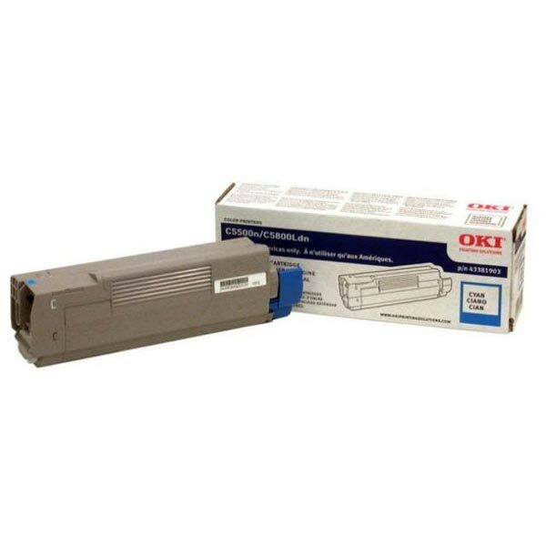 OKI Cyan Toner Cartridge (2000 Yield)