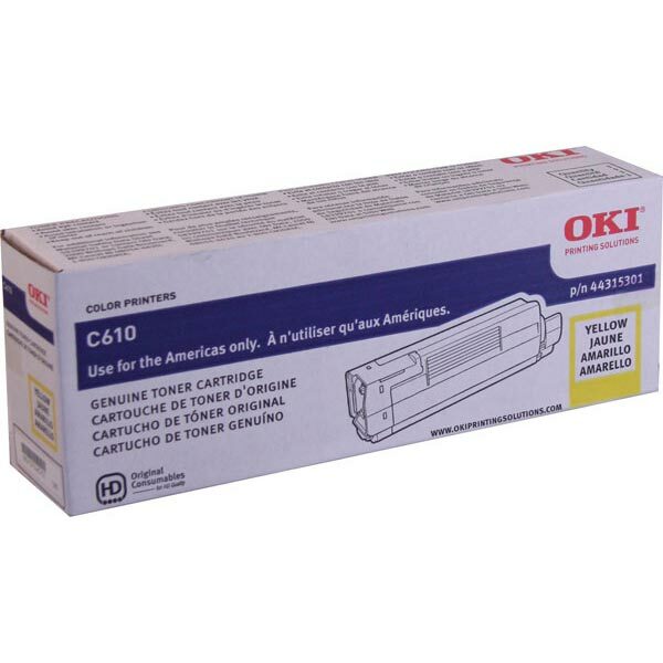 OKI Yellow Toner Cartridge (6000 Yield)