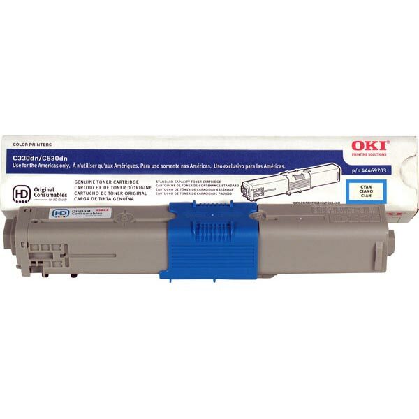 OKI Cyan Toner Cartridge (3000 Yield)