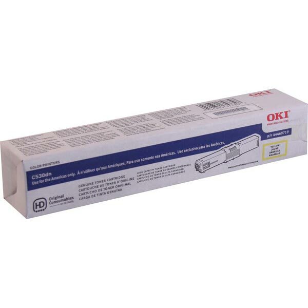 OKI High Yield Yellow Toner Cartridge (5000 Yield)